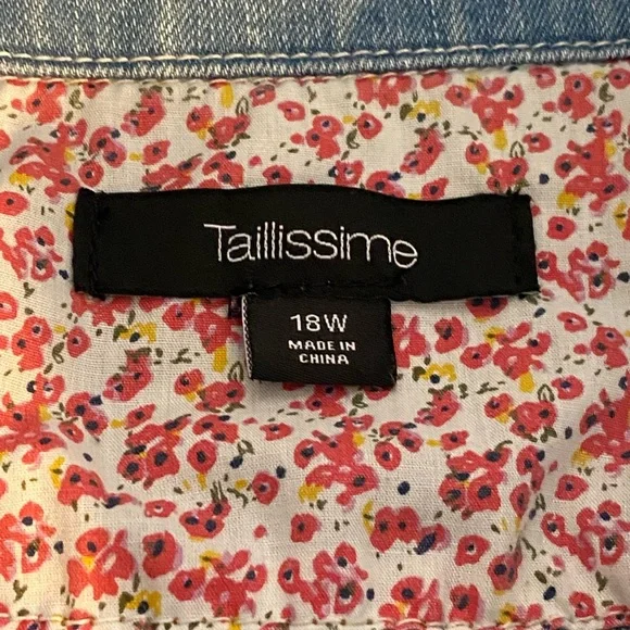 Taillissime Denim Women’s Jacket Size 18W - Picture 4 of 6